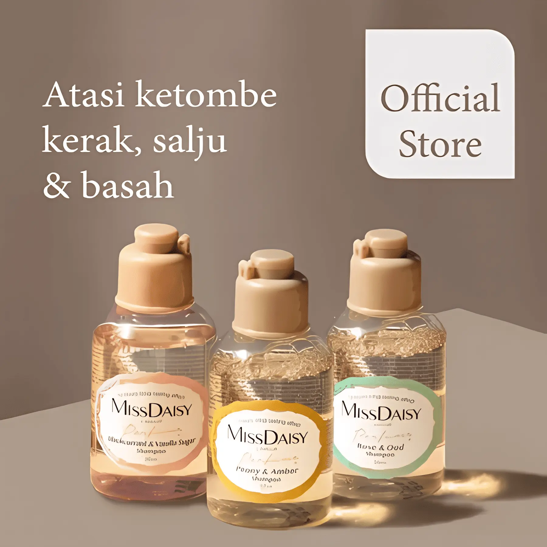 [MUNDAE] Miss Daisy Shampoo - uk 50ml Anti Rontok, Wangi Tahan Lama 12 Jam - 50ML  | Shampo Rambut | Shampo Ketombe | Parfume Shampo | Hair Shampoo | Shampo anti dandruff