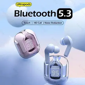 Ultrapods TWS Bluetooth 5.3 Earphone Android with Microphone HiFi Stereo Bass Earbuds