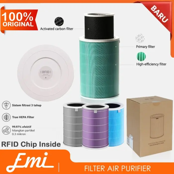 Replacement Filter for Mijia Air Purifier 2/2s/3/3H/3C/PRO-Hijau