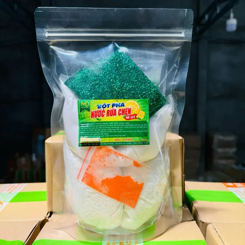 Bột Pha Nước Rữa Chén 10 Lít Tự Pha Nước Rửa Chén Tại Nhà , Quán Ăn , Tiết Kiệm Chi Phí . Mùi Hương Chanh Vàng , Làm Sạch Nhà bếp _