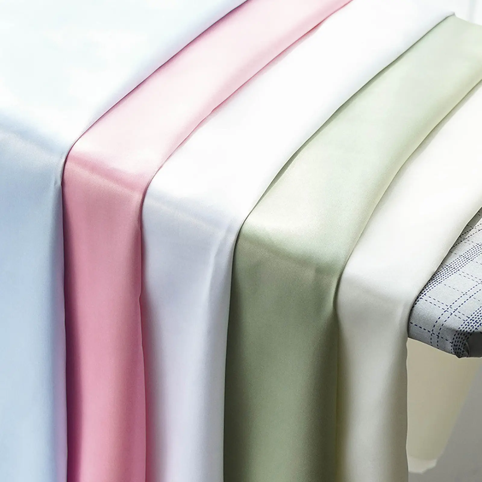 1×1.5 m Solid Color Polyester Fiber Material Clothing Lining Fabric Silky Feel Background Cloth Gift Box Cloth