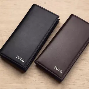 Dompet Pria Bahan Kulit PU Premium Leather Long Polo