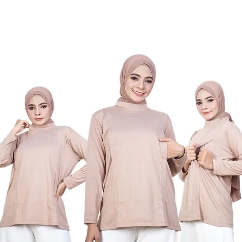 Manset busui lengan panjang Kaos Rayon  Atasan Wanita Baju 5