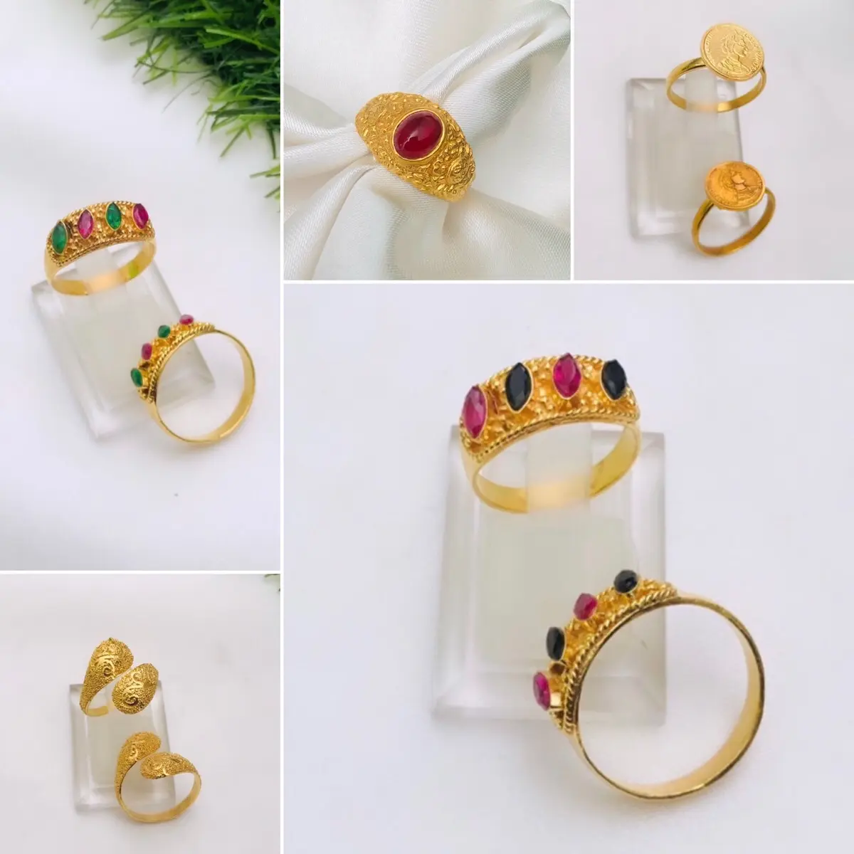 Cincin alpaka kuningan ukir bali