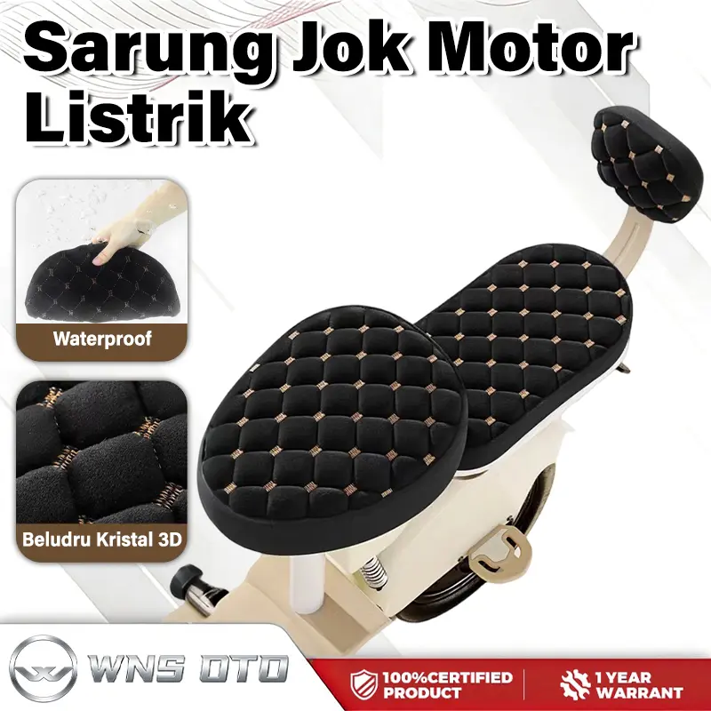 Sarung Dudukan Motor Listrik Universal – Bahan Premium, Awet, Pas untuk Semua Model Sepeda Listrik