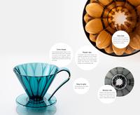 Gambar Cafec Flower V60 Dripper Cup 1 / V60-01 1-2 cups Tritan color material made in Japan - Clear dari Maharaja Coffee Kota Administrasi Jakarta Pusat 1 Tokopedia