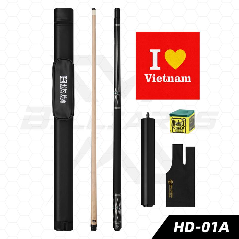 TALENT GAMER 12.5MM Chuôi Ren Radial Avid Cuetec Cynergy Gỗ Nguyên Khối Chắc Tay Cho sung Billiards equipment Bida pearl  billiards  peri  bụt gậy  nhảy  bida  lỗ cơ  bida  carbon cơ  3c
