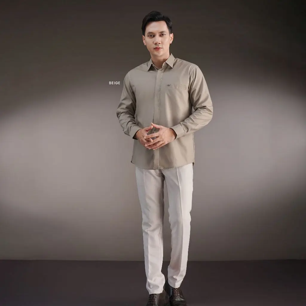 [Koko Lengan Panjang] Beige