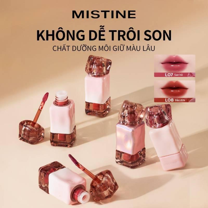 Mistine 2024 NEW Son Thai Latte Mistine, son bóng lì phiên bản mới nhất khóa màu đặt biệt 2.8g + Quà tặng 1 Son môi mẫu vừa 1.3g
