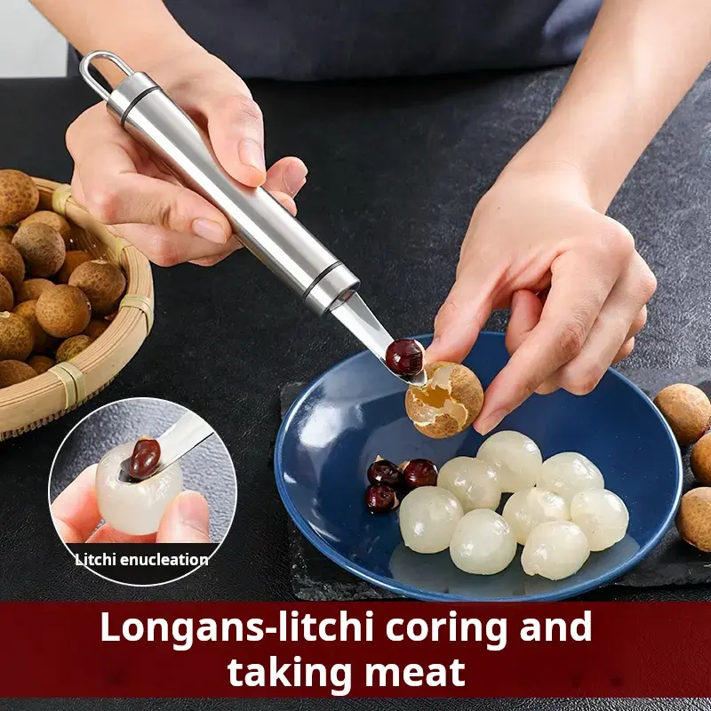 Dụng Cụ Lấy Lõi Tôm Bằng Thép Không Gỉ, Dụng Cụ Hữu Ích Cho Sợi Tôm, Dạ Dày Tôm Và Não Tôm, Loại Bỏ Thịt, Loại Bỏ Hạt Longan, Dụng Cụ Gọt Vỏ, [Thanh Toán Khi Nhận Hàng] 0