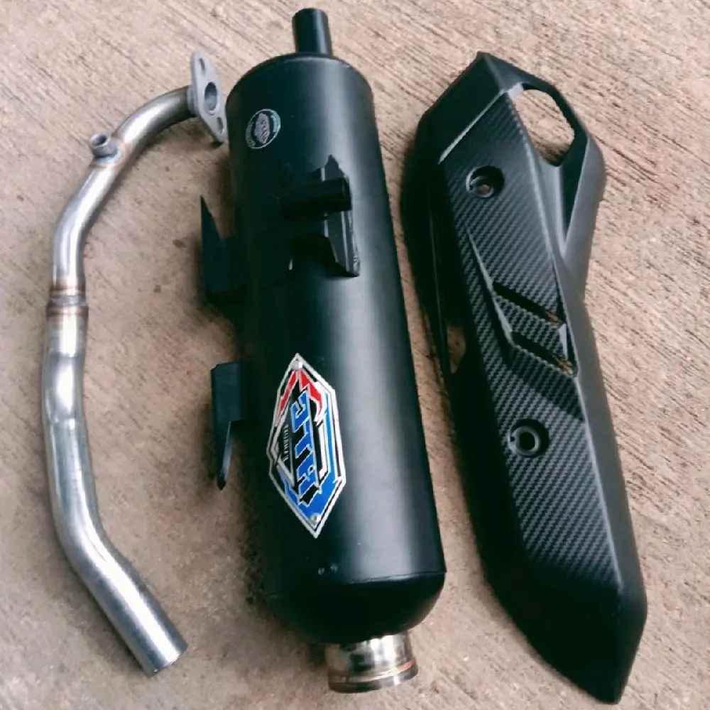 Knalpot Original HTC_Racing Moncong SHIJIRO Beat Vario 125 Vario 150 Scoopy Genio Mio N-max Pcx Aerox
