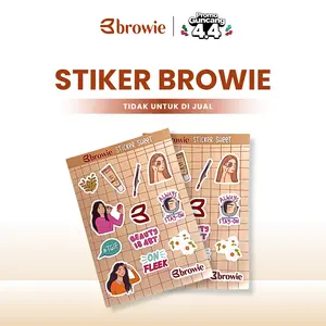 [GIFT] browie Sticker Sheet | Sticker Beauty In Make Up | Sticker Eyebrow Gel