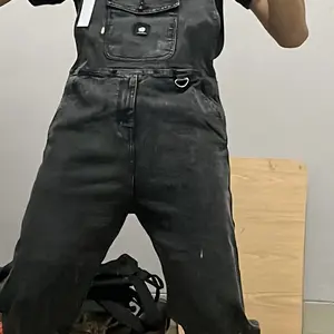 NEVERSUCK OVERALL JUMPSUIT BLACK WASH