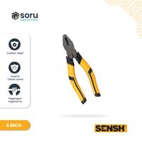 Gambar SORU - Tang Kombinasi 6 Inci Ergonomis Carbon Steel Pegangan Anti-Slip - SENSH SH11001 dari Soru Indonesia Kota Bandung 1 Tokopedia