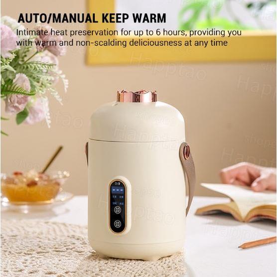 Product Introduction of 8 in 1 Multi Cooker Fully automatic portable mini health cup electric stewing cup electric boiling cup 0