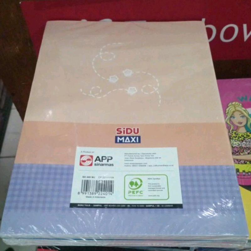 Sinar Dunia Buku Tulis SIDU MAXI Ukuran Boxi B5/ 42 Lembar - Jual Pak ( isi 5 ) 3