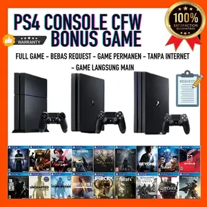 Sony PS4 console Bonus Game Full game Garansi 1 tahun Original Controller Wireless Gamepad Black Joystick