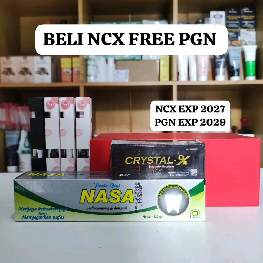 [BISA COD] NATUTAL CRYSTAL-X NASA, NCX NASA , PERAWATAN MISSV (BELI 1 CRYSTALX FREE PASTA GIGI NASA)