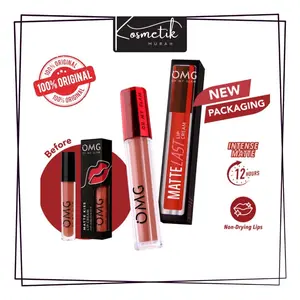 OMG Oh My Glam Matte Kiss Lip Cream OMG Lipstik Bibir Lipcream Lipgloss Lipstick