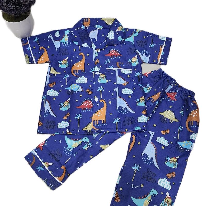 Baju tidur piyama  anak cowok cewek usia 1 sd 13 tahun 2