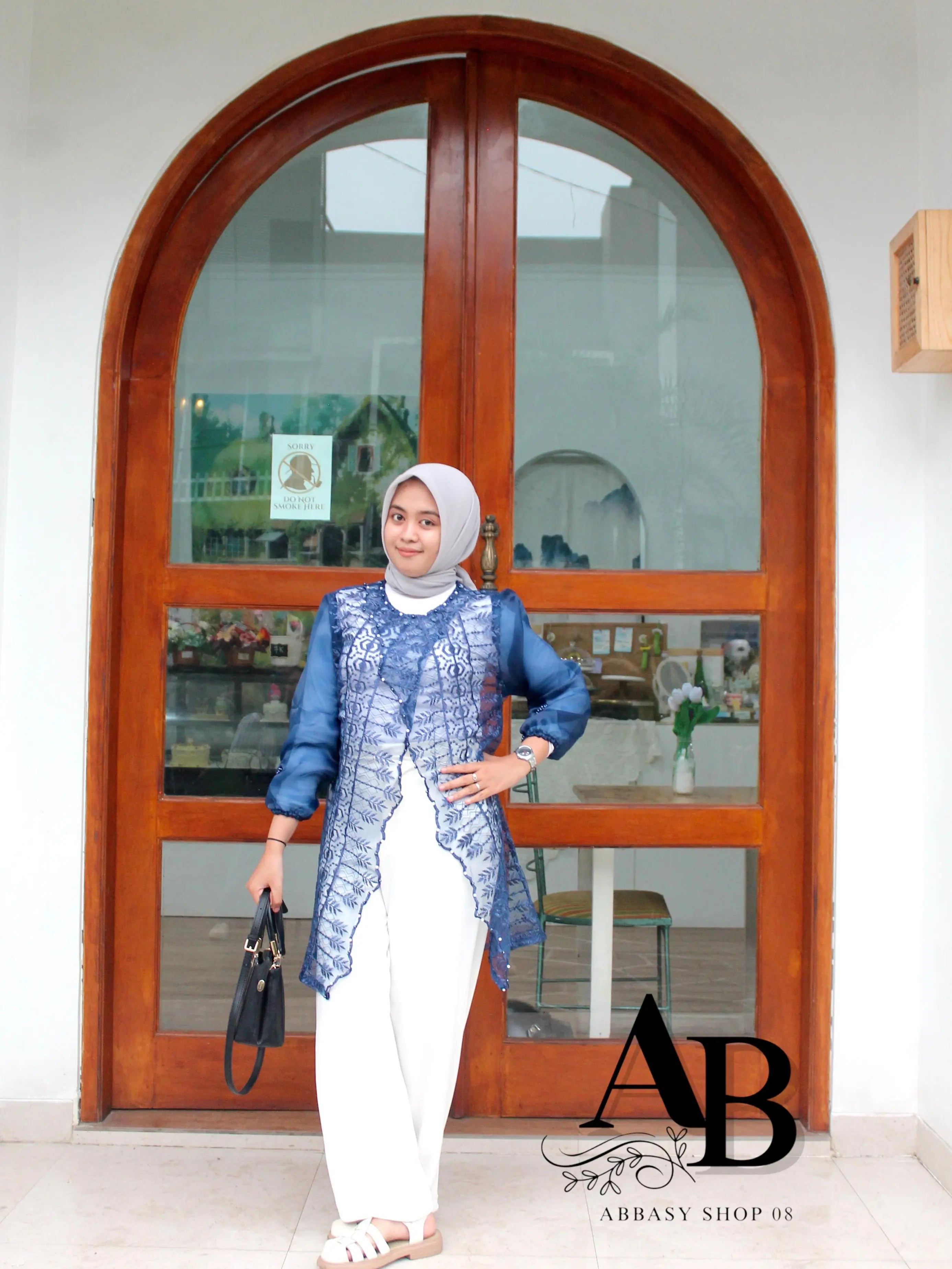 tunik outer dotty - koleksi lebaran outer kekinian kebaya lace baju brukat tunik lebaran
