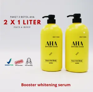 DAPAT 2Pcs AHA 1 Liter 1000ml BPOM AHA Face And Body Serum Whitening & Moisturizing