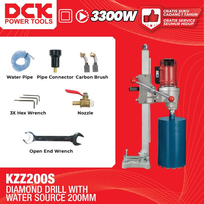 Gambar DCK Mesin Bor Coring / Mesin Bor Koring Murah / Mesin Bor Cor / Mesin Bor Lantai Beton 200mm KZZ200S dari DCK Power Tools Indonesia Kota Administrasi Jakarta Barat Tokopedia