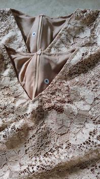 Product Review of PROMO SET KEBAYA RINJANI JUMBO KEBAYA BURKAT ORIGINAL Dress Setelan Baju Wanita Tebal from w**🌊 2