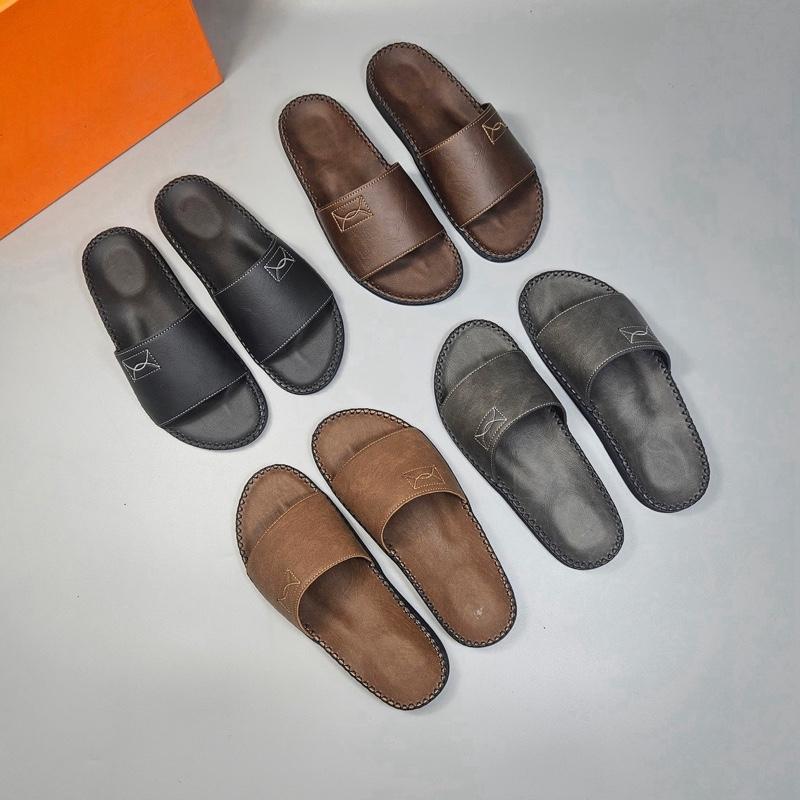 Doctor Công Thái Học - Da Sáp Bụi - Đế nhẹ đúc 3D theo Khung xương bàn chân, dép nam cao cấp, khâu chỉ miễn phí bền bỉ.