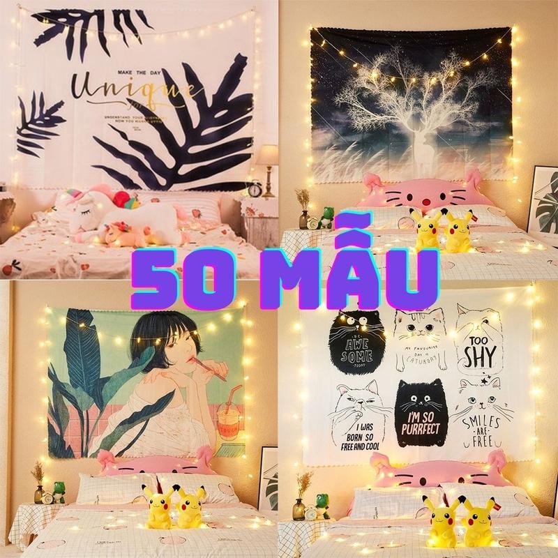 Tranh Vải Decor Tường Phòng 50 Mẫu Siêu Đẹp Tặng Kèm Phụ Kiện Đèn Led Chất Liệu Vải Canvas