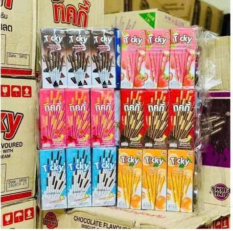   6 Hộp  Bánh Que Soocla TICKY Thái Lan - 18gr Hộp 