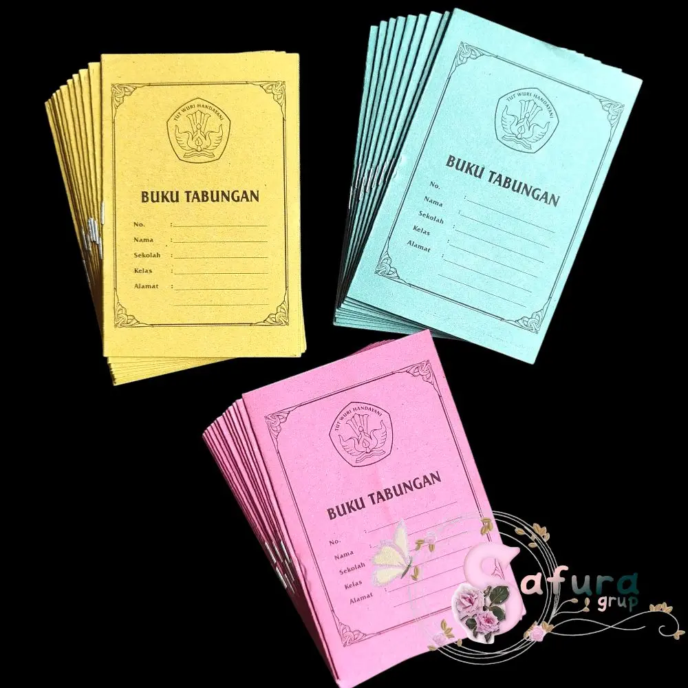 isi 25pcs BUKU TABUNGAN sekolah buku saku buku catatan murid
