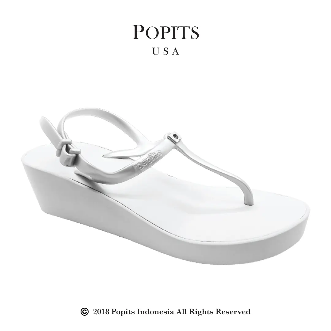 POPITS- 5CM Slingback Wedge Basic-Original-Sandal Wanita
