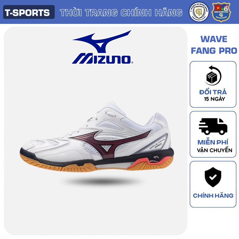  Giày Cầu Lông Mizuno WAVE FANG PRO - Công Nghệ Wave & Đế Chống Trượt Siêu Bám - Hỗ Trợ Tốc Độ Nhanh & Di Chuyển Linh Hoạt 