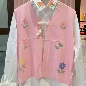 Kemeja Rompi Bulu Bunga Flowery//premium import bangkok