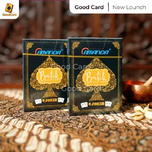 AMANDA BATIK Kartu Remi Poker Kertas Tebal & Desain Batik Elegan ORIGINAL