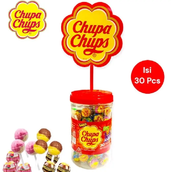Chupa Chups  Lollipop Isi 30 pcs x9g Permen Toples Candy