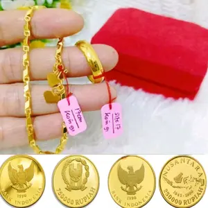 gelang tangan viral model padi free cincin bahan koin asli 1997