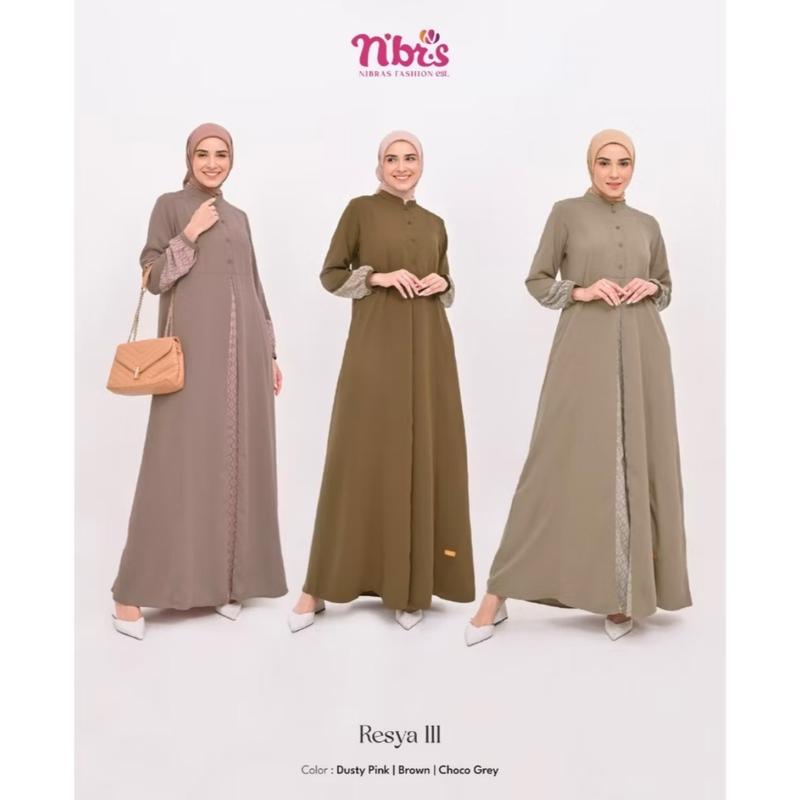 Gamis Sale 100Ribu Nibras Original - Model dan Warna Pilihan - Muslim 1