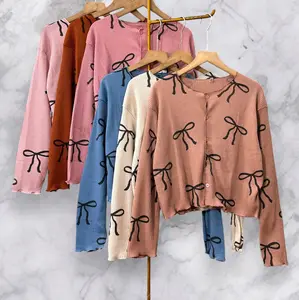 CARDY KNIT MOTIF PITA FULL BUTTON REKOMENDASI UNTUKMU