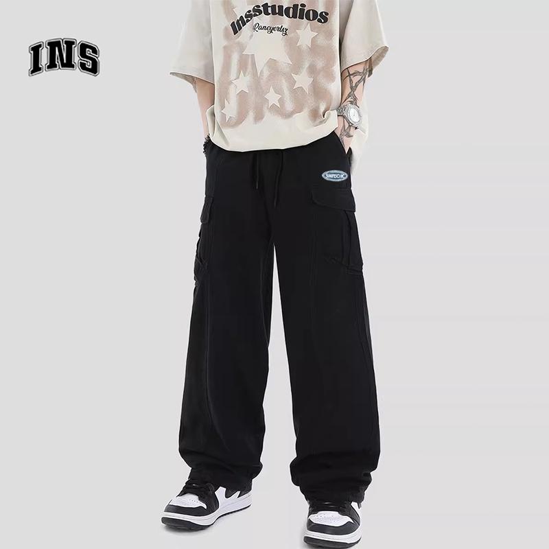 Product Introduction of Celana cargo panjang pria celana panjang cargo pria celana joger pria jumbo baju cowok keren celana pinggang karet celana kantong Loose pants Celana olahraga hitam oversize Kerja Straight Jogger Fit 12