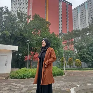 AG - Jisoo Blazer [Tanpa Dalaman] Wanita Long Outer Tali Ikat Pinggang Fashion Muslim Korean Style Jaket Panjang