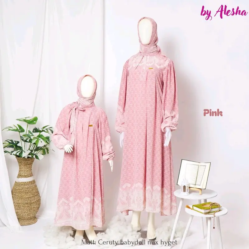 Sarimbit Ibu dan anak set hijab 1