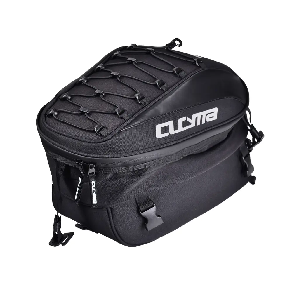 CUCYMA CB-20808 Expandable Motorcycle Tail Bag: Secure Helmet Storage