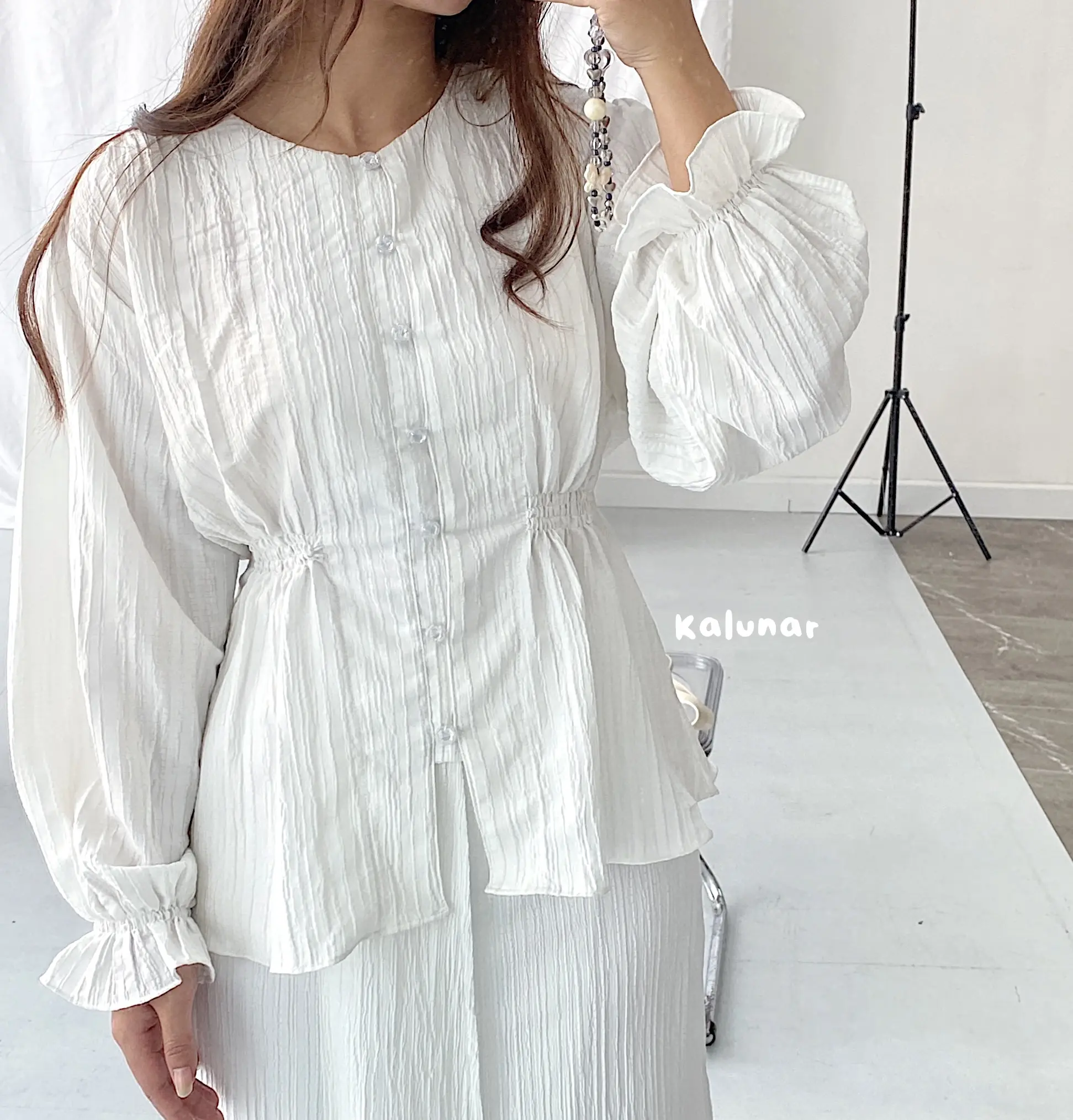 KALUNAR - Kalea Blouse | Korean Blouse | Kemeja Korea Wanita | Blouse Kondangan