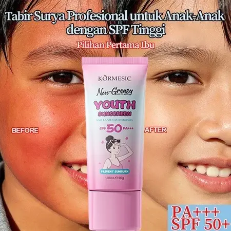 Sunscreen Anak&Dewasa Daily Outdoor Whitening Sunscreen 30g SPF 50 PA+++ Tabir Surya Ringan Untuk Anak Melindungi Kulit Dari Sinar Uva Uvb Tahan Air Sunscreen Spray Aman Sunscreenf Halal