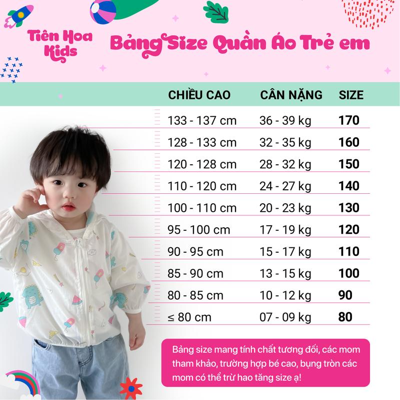 Product Introduction of [Bé 7-40kg] Bộ Dài Tay Thun Lạnh In Toàn Thân Mềm Mịn Thoáng Mát cho bé trai bé gái mặc đi học, đi ngủ Cotton Voi Vải Cotton 0