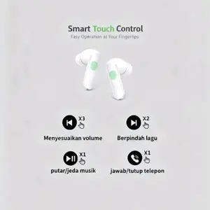 [FREE CASE] TWS Generation Pro 3 Wireless TWS Bluetooth 100%ANC BerGaransi Earphone