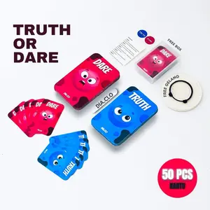 KARTU PERMAINAN TRUTH OR DARE ISI 50 KARTU FREE BONUS GELANG