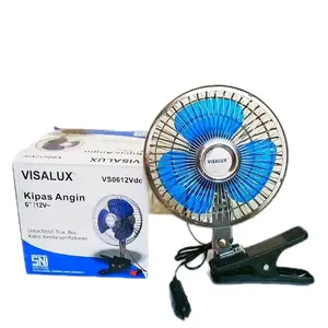 Kipas Angin Visalux Dc 12V , 24V 6 inch Kipas angin Jepit Mobil / Kipas Untuk mobil /bus